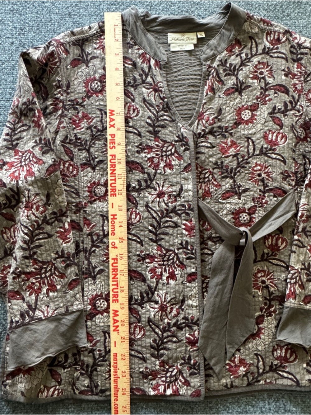 Mehera Shaw XL Lagenlook Boho 3 Piece Set Indian Block Print Artisan SlowFashion - Picture 15 of 16